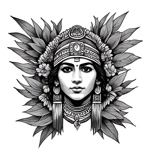 Zapotec tattoo design idea