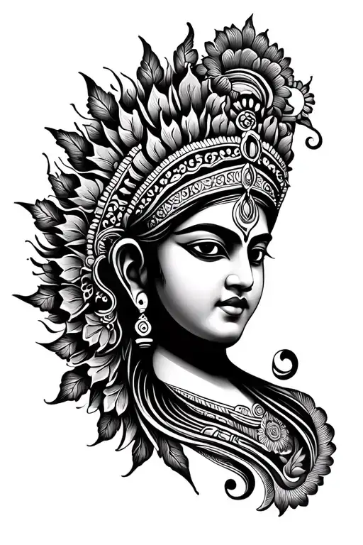 murugan vel tattoo design idea