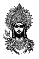 murugan vel tattoo design idea
