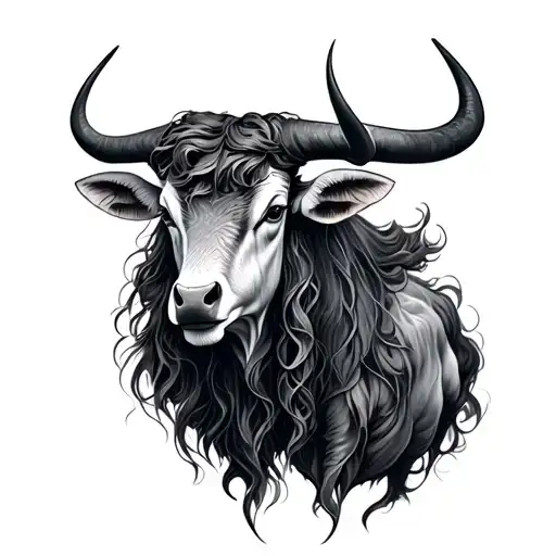 Taurus And virgo tattoo design idea