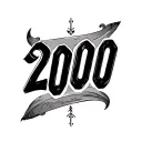 lettering 2000 tattoo design idea