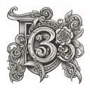 1312 number tattoo design idea