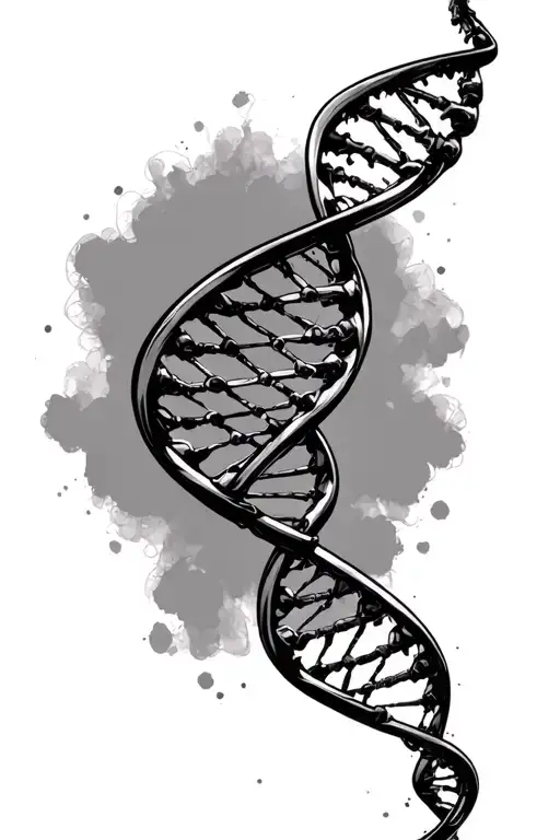 love yourz j cole dna double helix tattoo design idea