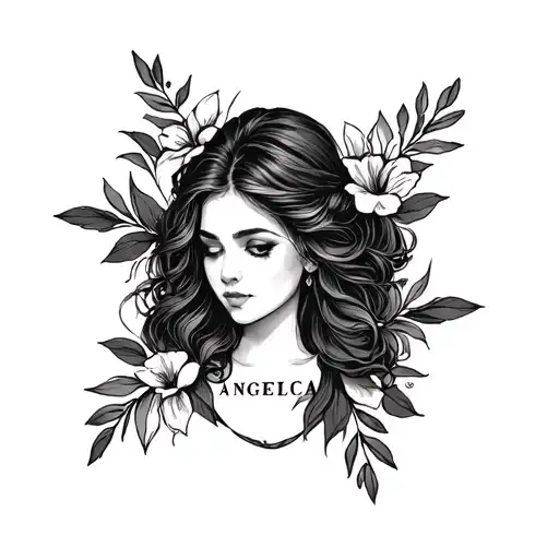 angelica name tattoo design inspired tattoo design idea