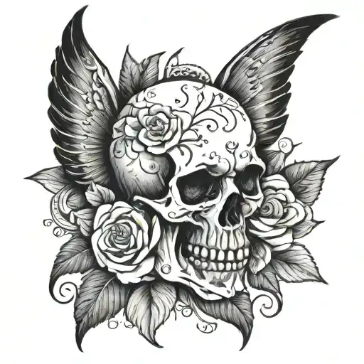 Memento Mori memento to live tattoo design idea