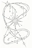 Supernova tattoo design idea