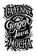 "Cayenne Ginger Java Mocha " Bird Dog paw print tattoo design idea