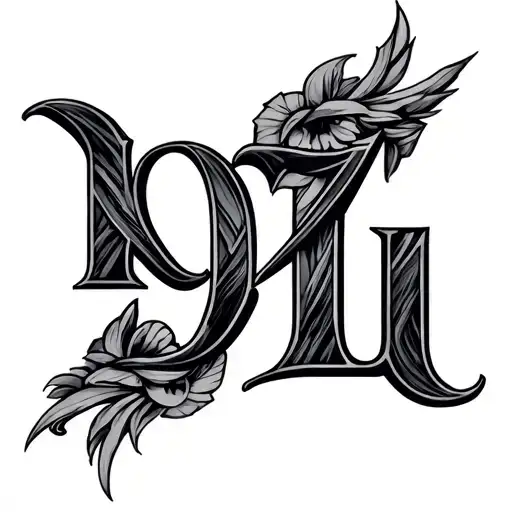 1997 Roman Numerals tattoo design idea