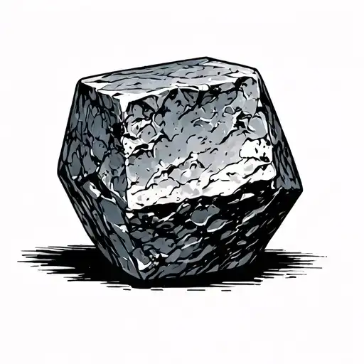 greek philosophers stone with the number tattoo design idea