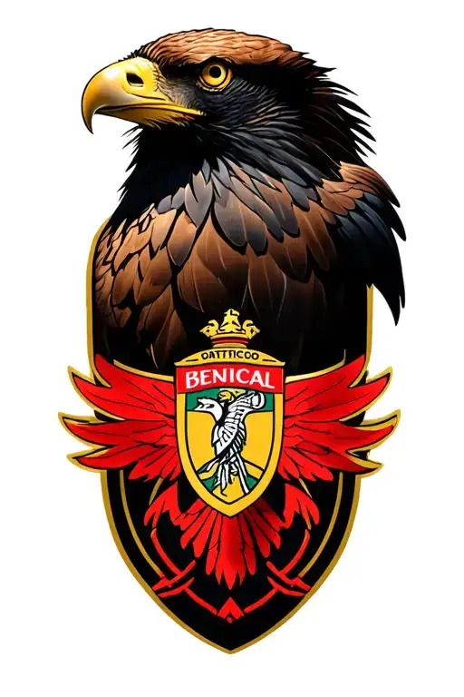 benfica eagle tattoo design idea