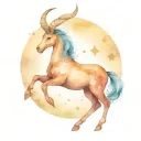 Capricorn constellation intertwined symbolizing the client's love tattoo design idea