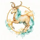 Capricorn constellation intertwined symbolizing the client's love tattoo design idea