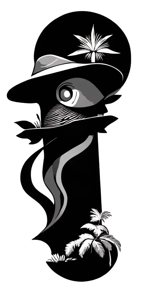 symbolizes love for travel and adventure tattoo design idea