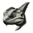 bearded dragon tattoo design idea