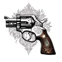 Flintlock Pistol tattoo design idea
