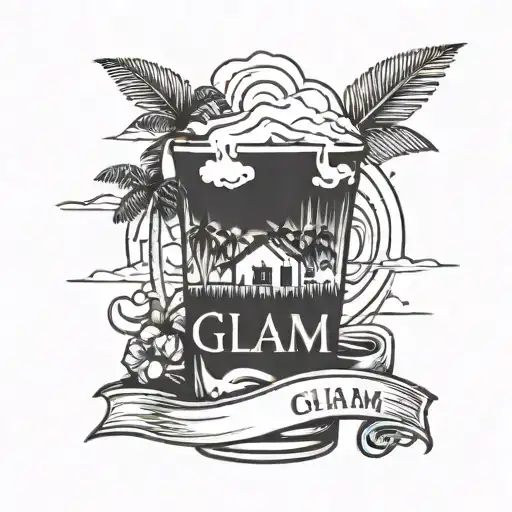TATTOO FOR WRIST, MEASUREMENT OF WRIST IS 1 1/2 INCHES BY 7 INCHES. MAKE IT RELATE TO THE ISLAND OF GUAM. INCLUDE LATTE  tattoo design idea