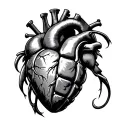Grenade Heart tattoo design idea