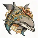 Dolphin tattoo design idea