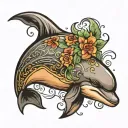Dolphin tattoo design idea