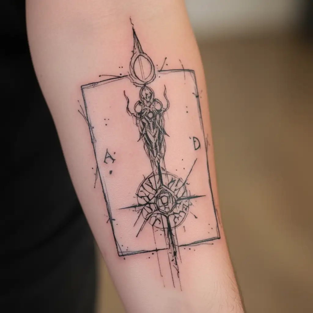 cybersigilism, with occult theme tattoo design tattoo design idea