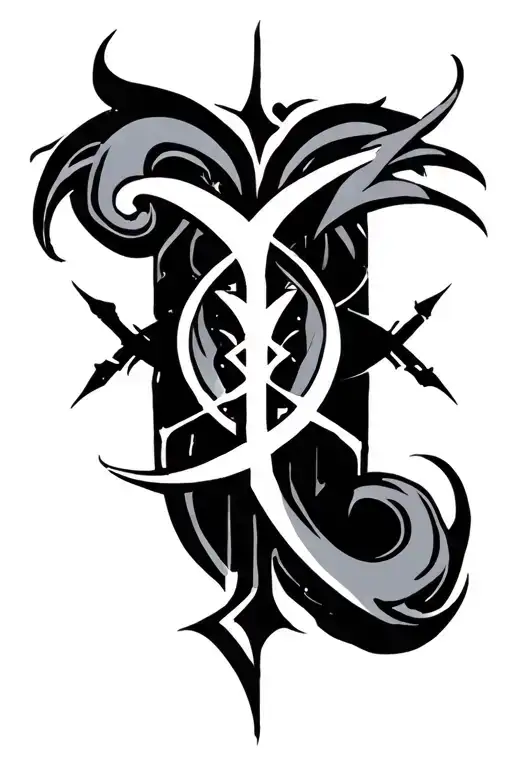 nier automatic symbol tattoo design idea