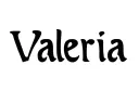 "Valeria" tattoo design idea