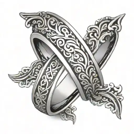 Mens Wedding Ring tattoo design idea