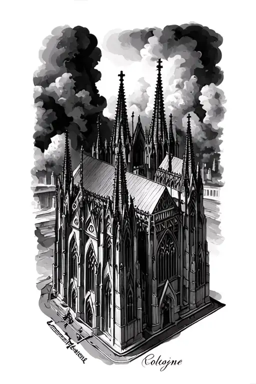 cologne cathedral tattoo design idea