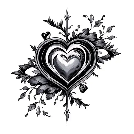 Screat Love symbol tattoo design idea