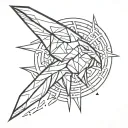 Collarbone hero aesthetic tattoo design idea