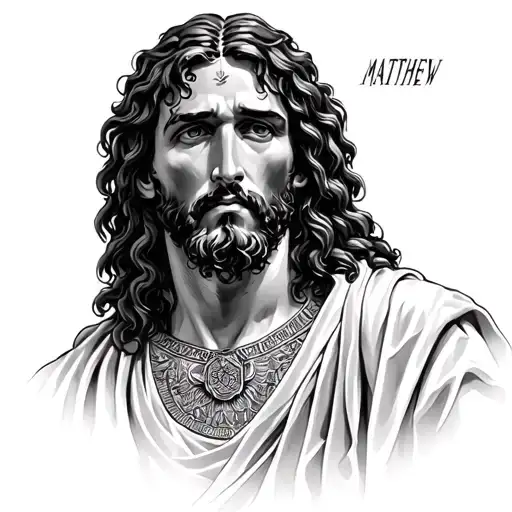 sandman and Matthew 4:18 19 depicting Jesus tattoo design idea