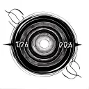 Create a tattoo with two concentric circles. The outer circle will only have the text “/  ..    .-.. --- ...- .    -.--  tattoo design idea