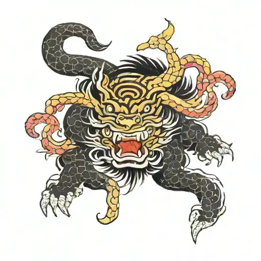 Namakubi tattoo design idea