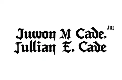 "Juwon M Cade Jr 
Julian E Cade" tattoo design idea