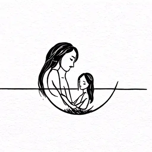father daughter tattoo tattoo design idea