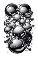 chemistry molecules tattoo design idea