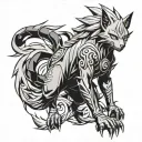NARUTO KURAMA tattoo design idea