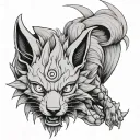 NARUTO KURAMA tattoo design idea