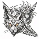 NARUTO KURAMA tattoo design idea