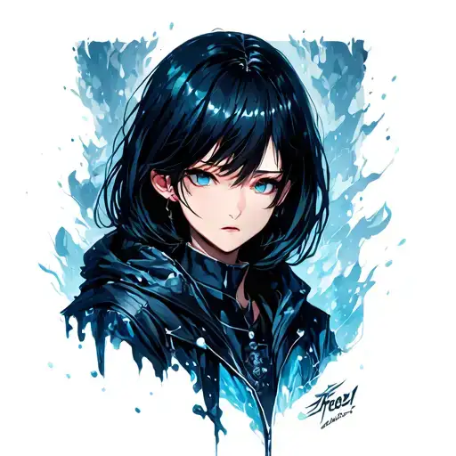 Freeze manga Dark Scene tattoo design idea