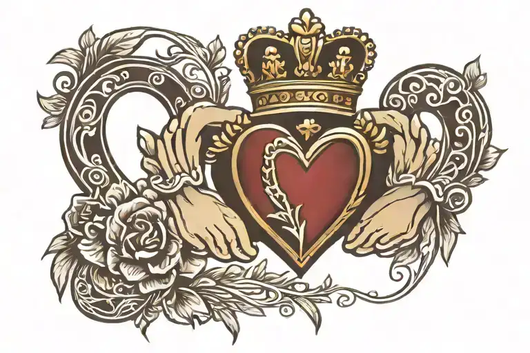 round claddagh sleeve tatto tattoo design idea
