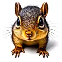 chipmunk tattoo design idea