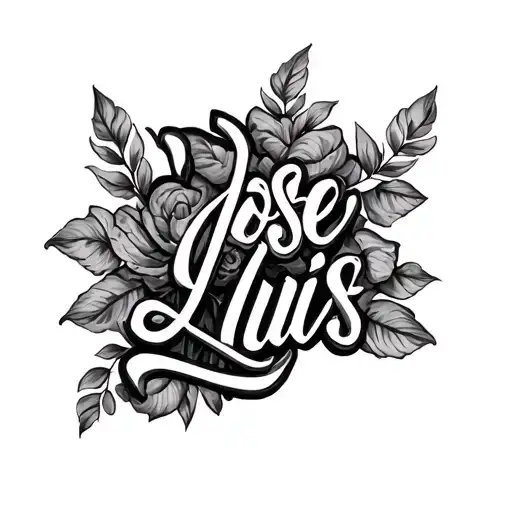 Jose Luis cursive tattoo tattoo design idea