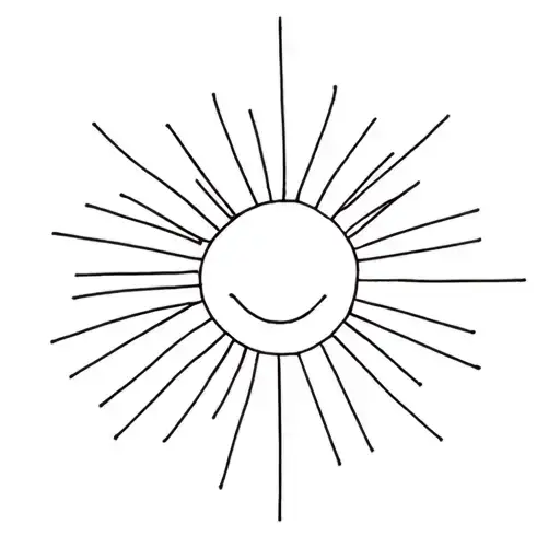 ray bright sun tattoo design idea