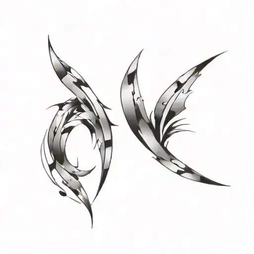 highs and lows tattoo design idea