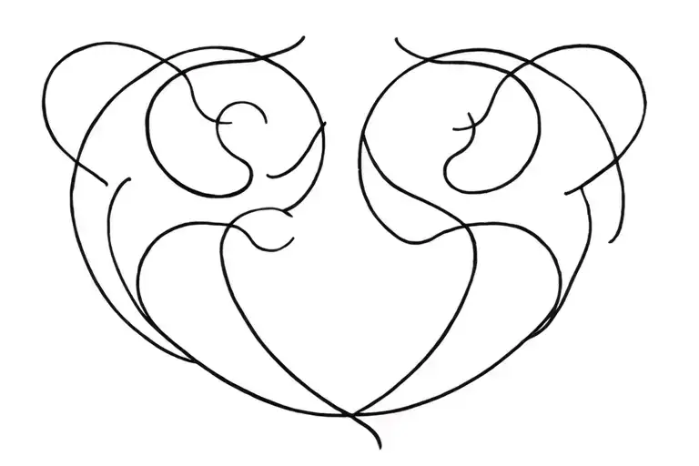 Gemini zodiac sign tattoo design idea