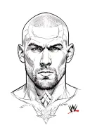 wwe the shield, randy orton, steve austin , cm punk, hitman details bzw symbole. steelcage  tattoo design idea