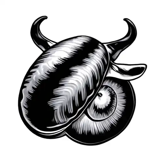 Cowrie tattoo design idea