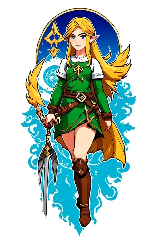 zelda twilight princess tattoo design idea