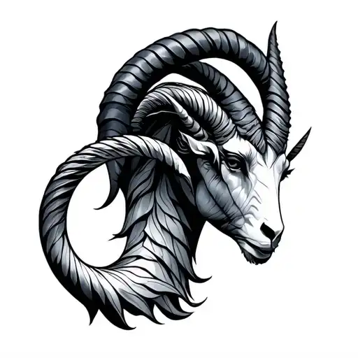 Libra And Capricorn tattoo design idea